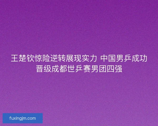 王楚钦惊险逆转展现实力 中国男乒成功晋级成都世乒赛男团四强 王楚钦惊险逆转展现实力 中国男乒成功晋级成都世乒赛男团四强